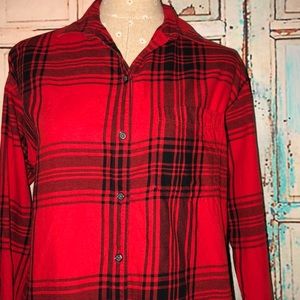 OLD NAVY~Boyfriend Fit Plaid Cotton Flannel Shirt